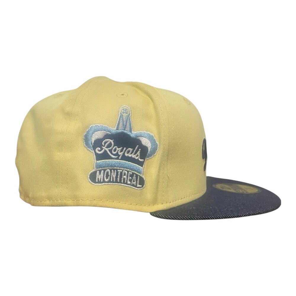 New Era Brooklyn Dodgers Jackie Robinson Montreal Royals Fitted Hat Size 7 5/8 - Picture 4 of 7
